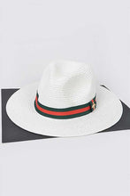 Load image into Gallery viewer, Bee Ribbon Straw Hat