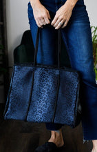 Load image into Gallery viewer, The Marissa - Black Leopard Neoprene Bag