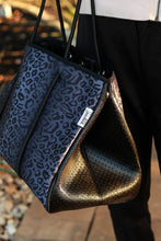 Load image into Gallery viewer, The Marissa - Black Leopard Neoprene Bag