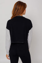 Load image into Gallery viewer, LONG SLEEVE CONTRAST TOP
