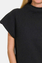 Load image into Gallery viewer, Zenana Short Sleeve Mock Neck Sweater