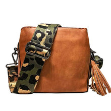 Load image into Gallery viewer, Small crossbody bag W guitar strap triple pocketed