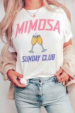 Load image into Gallery viewer, MIMOSA SUNDAY CLUB GRAPHIC TEE