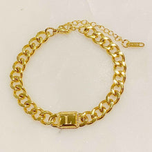 Load image into Gallery viewer, Uptown Cuban Chain Initial Bracelet