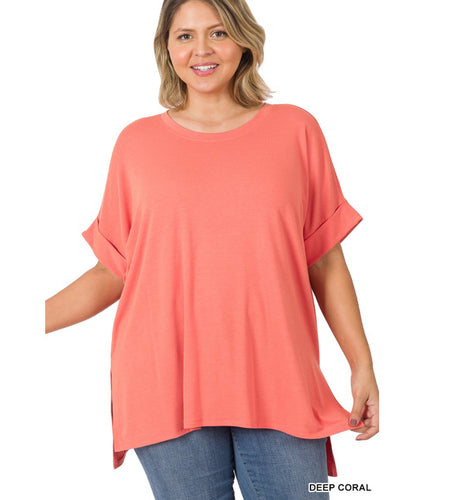 PLUS Coral Basic Tee