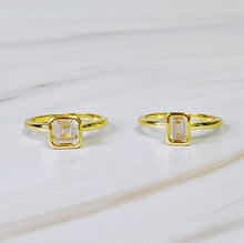 Load image into Gallery viewer, Asscher Cut Duo Ring Set Of 2