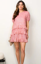 Load image into Gallery viewer, Rose Sequin Dress