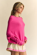 Load image into Gallery viewer, Davi &amp; Dani Solid Color Batwing Sleeve Sweater