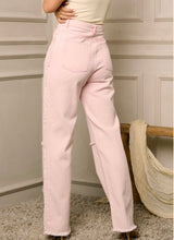 Load image into Gallery viewer, Pink High Waist Denim