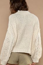 Load image into Gallery viewer, POL Mock Neck Cable Knit Sweater