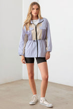 Load image into Gallery viewer, Le Lis Color Block Collared Wind Breaker Jacket