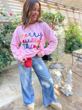 Load image into Gallery viewer, PREORDER: Merry Everything Tinsel Sweatshirt in Two Colors