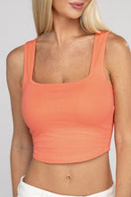 Load image into Gallery viewer, Cotton Square Neck Cropped Cami Top