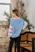 Load image into Gallery viewer, Sew In Love Full Size Striped Dropped Shoulder Sweater