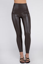 Load image into Gallery viewer, High Rise Faux Leather Leggings