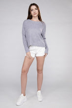 Load image into Gallery viewer, Ribbed Dolman Long Sleeve Sweater