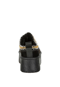 Jesters Embroidered Platform Classic Slip-On