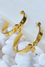 Load image into Gallery viewer, Bee Lovely Hoop Earrings