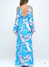 Load image into Gallery viewer, Blue Wave Maxi Dress