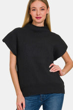 Load image into Gallery viewer, Zenana Short Sleeve Mock Neck Sweater