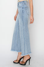 Load image into Gallery viewer, RISEN High Rise Crop Wide Fray Hem Jeans