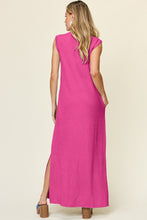 Load image into Gallery viewer, Double Take Full Size Texture Mock Neck Sleeveless Maxi Dress