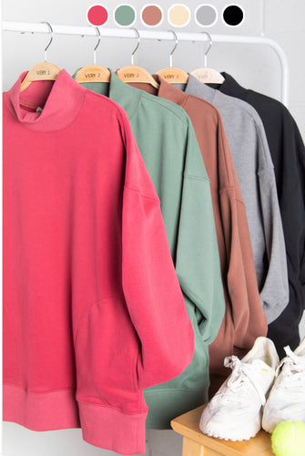 Mock Neck Pullover