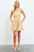 Load image into Gallery viewer, Mustard Seed Contrast Piping Cami Mini Dress