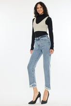 Load image into Gallery viewer, Kancan Raw Hem High Rise Straight Jeans