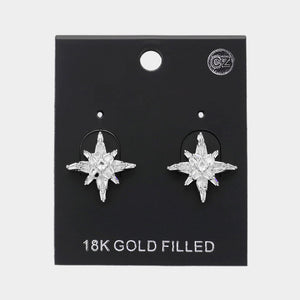 18k CZ Studs