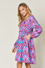 Load image into Gallery viewer, Double Take Full Size Printed Long Sleeve Dress