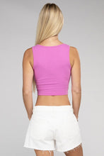 Load image into Gallery viewer, Cotton Square Neck Cropped Cami Top