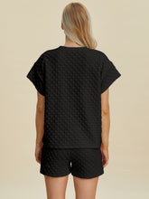 Load image into Gallery viewer, Double Take Full Size Texture T-Shirt and Shorts Set