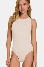 Load image into Gallery viewer, Zenana Round Neck Sleeveless Padded Bodysuit