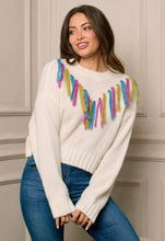 Load image into Gallery viewer, Colorful Tassel Sweater
