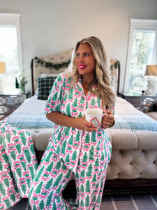 PREORDER: Tis the Season Luxe PJ Set in Two Prints - Also in Plus