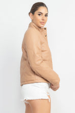 Load image into Gallery viewer, Mock Neck Quilted Jacket