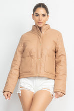 Load image into Gallery viewer, Mock Neck Quilted Jacket