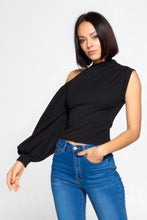 Load image into Gallery viewer, Ladies One-shoulder Top