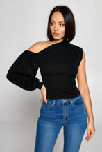 Load image into Gallery viewer, Ladies One-shoulder Top