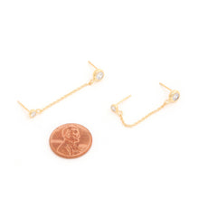 Load image into Gallery viewer, 14k Gold Dipped Chain Earring