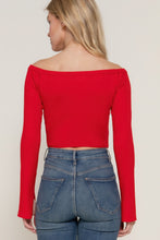 Load image into Gallery viewer, Long flare slv off shoulder sweater