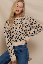 Load image into Gallery viewer, Long Slv Animal Jacquard Sweater