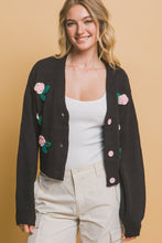 Load image into Gallery viewer, Mid cropped flower cardigan