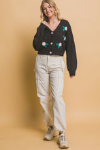 Load image into Gallery viewer, Mid cropped flower cardigan