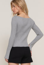 Load image into Gallery viewer, Long Sleeve Boat Neck Sweater