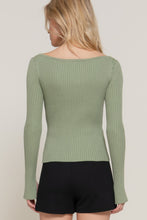 Load image into Gallery viewer, Long Sleeve Boat Neck Sweater