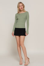 Load image into Gallery viewer, Long Sleeve Boat Neck Sweater