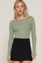 Load image into Gallery viewer, Long Sleeve Boat Neck Sweater