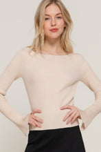 Load image into Gallery viewer, Long Sleeve Boat Neck Sweater